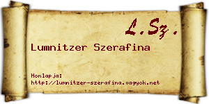 Lumnitzer Szerafina névjegykártya